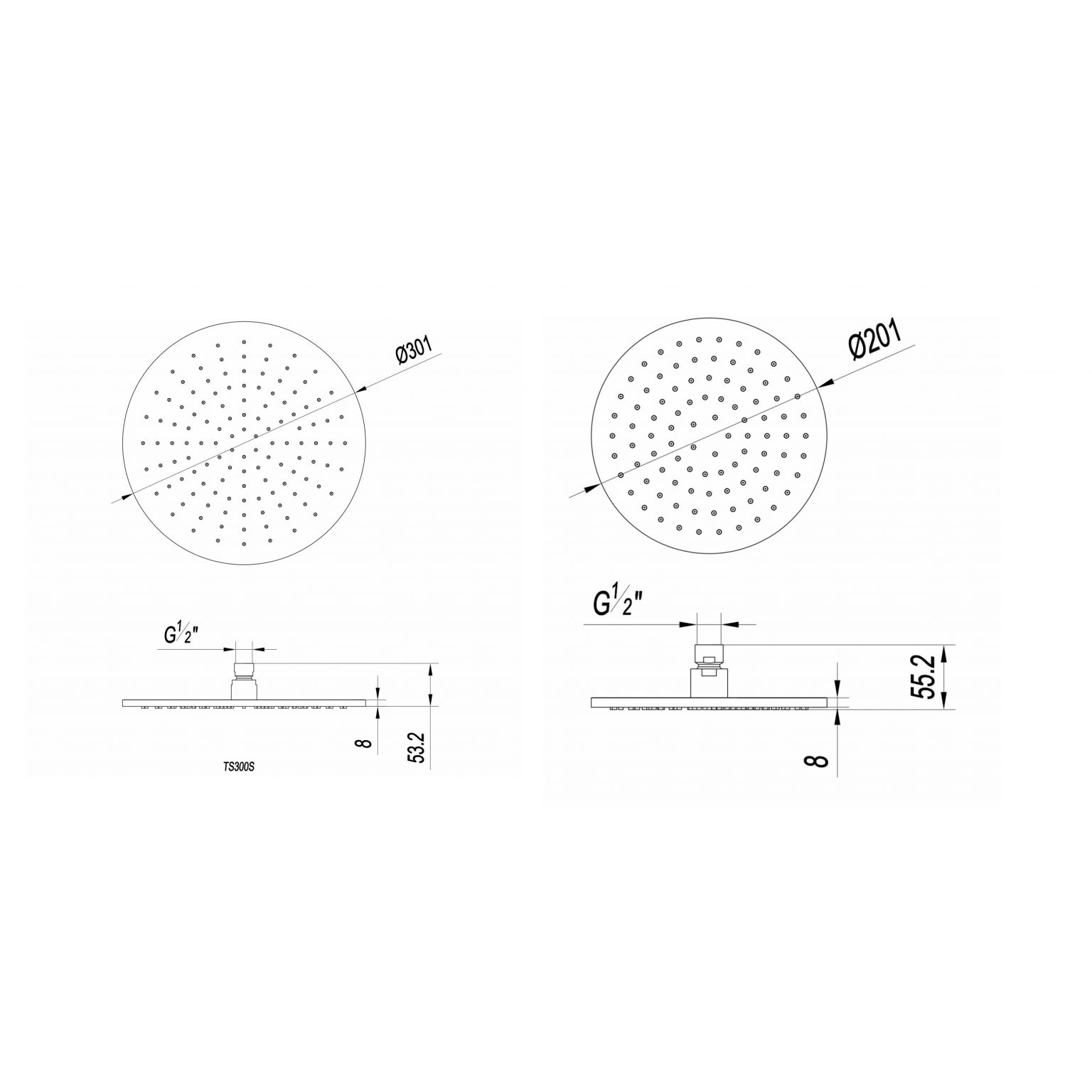 3ONE6 Shower Head West One Bathrooms Online