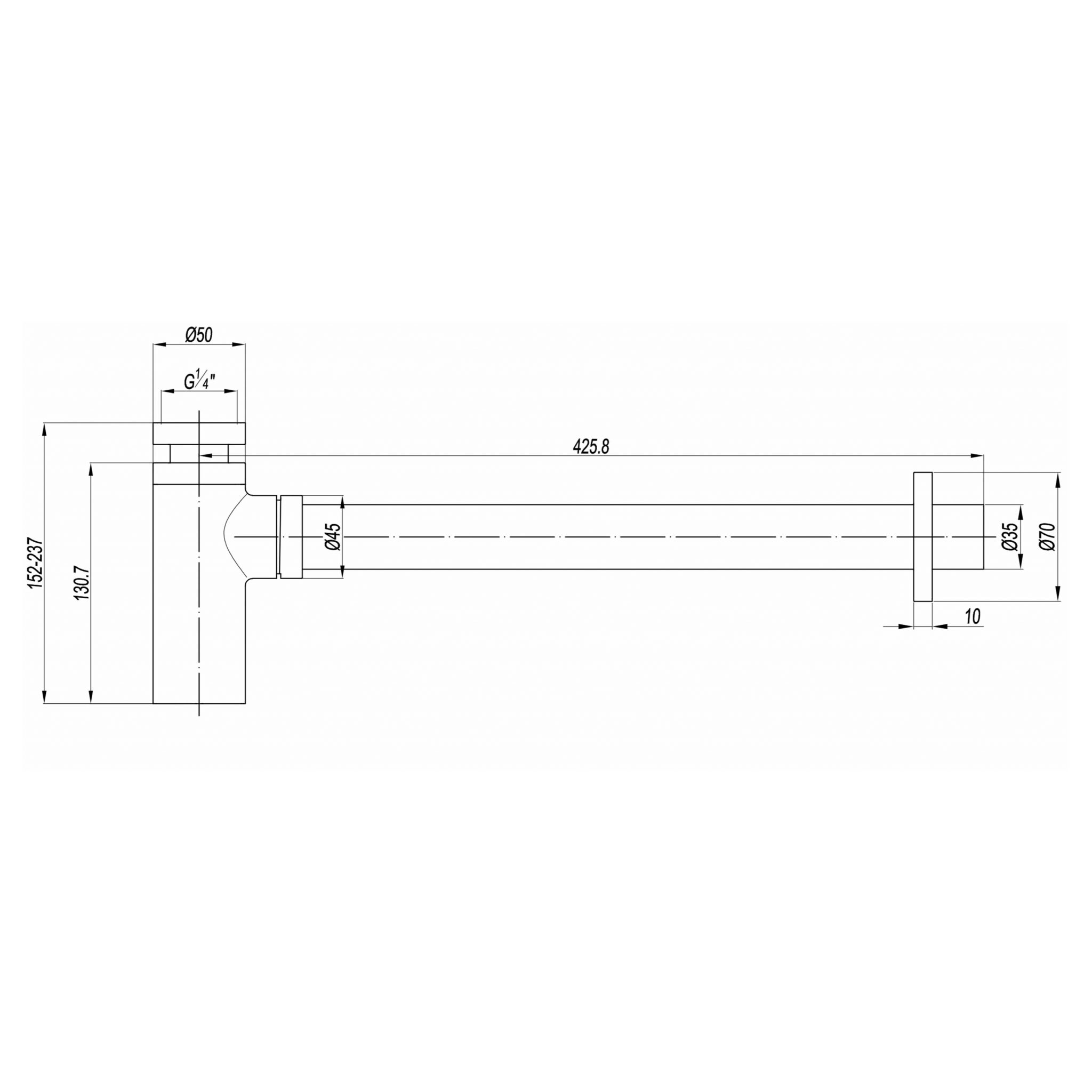 3ONE6 Tall Bottle Trap West One Bathrooms Online