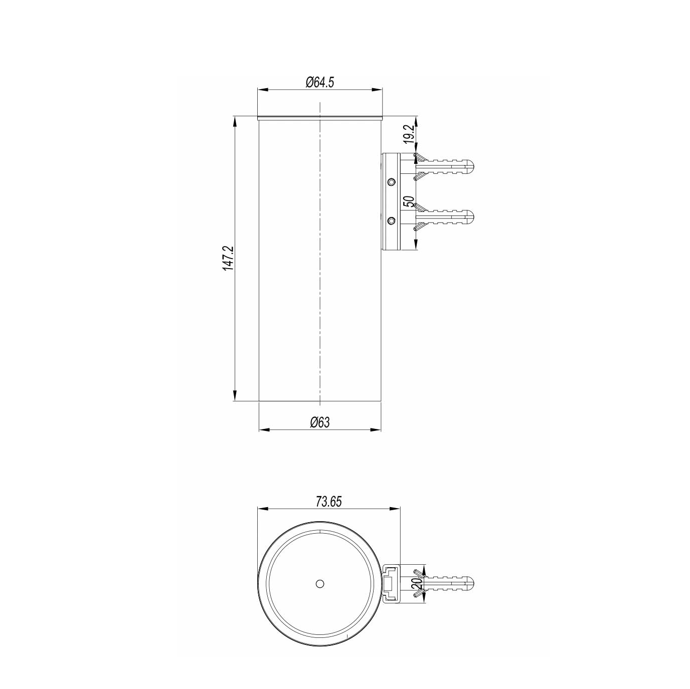 WOBO 3ONE6 Tumbler Holder Techincal