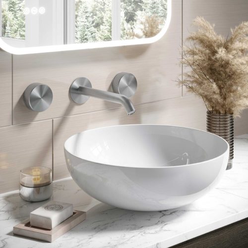 wobo crosswater 3one6 three hole wall mounted basin mixer lifestyle 1000×1000