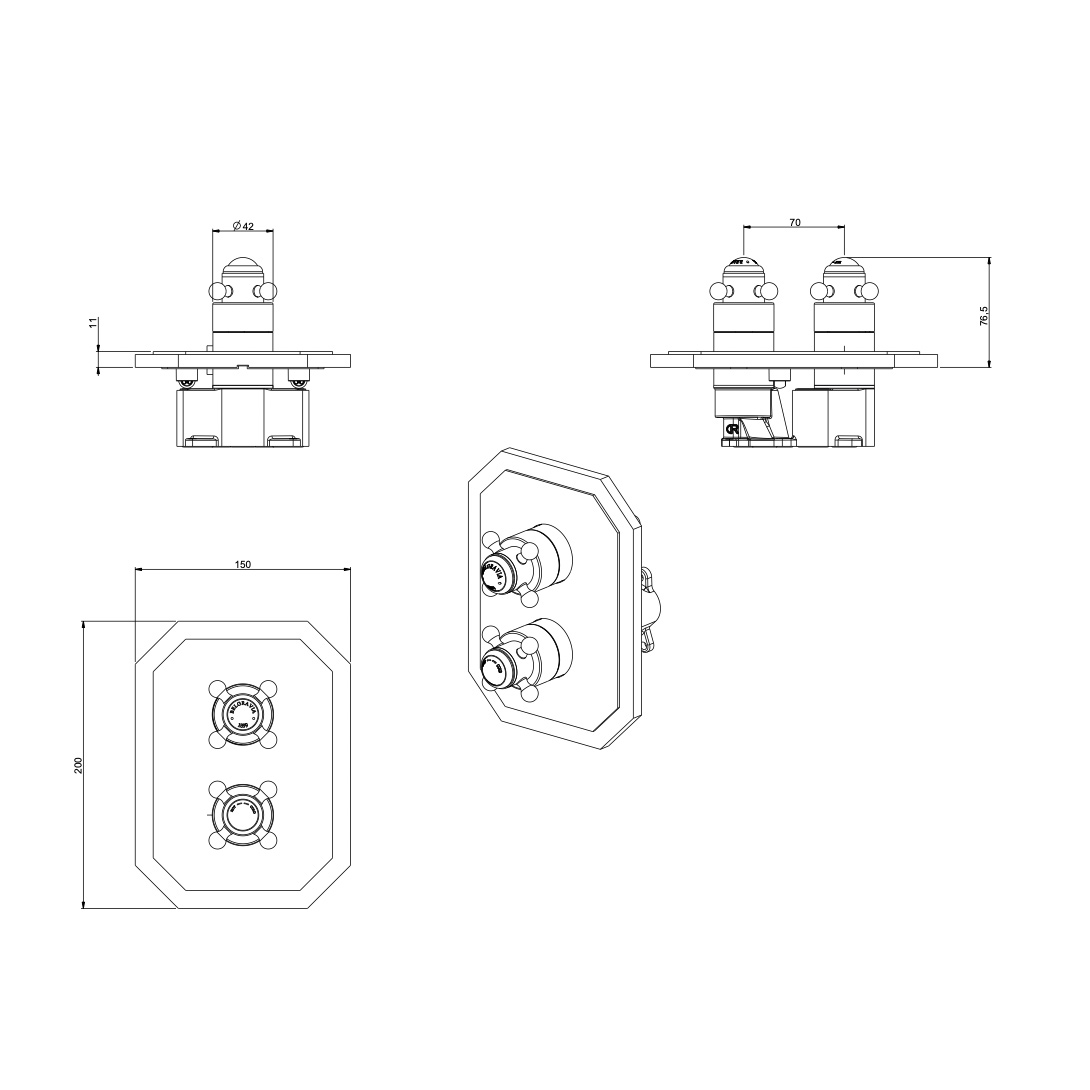 wobo belgravia crossbox 3 outlet trimset technical