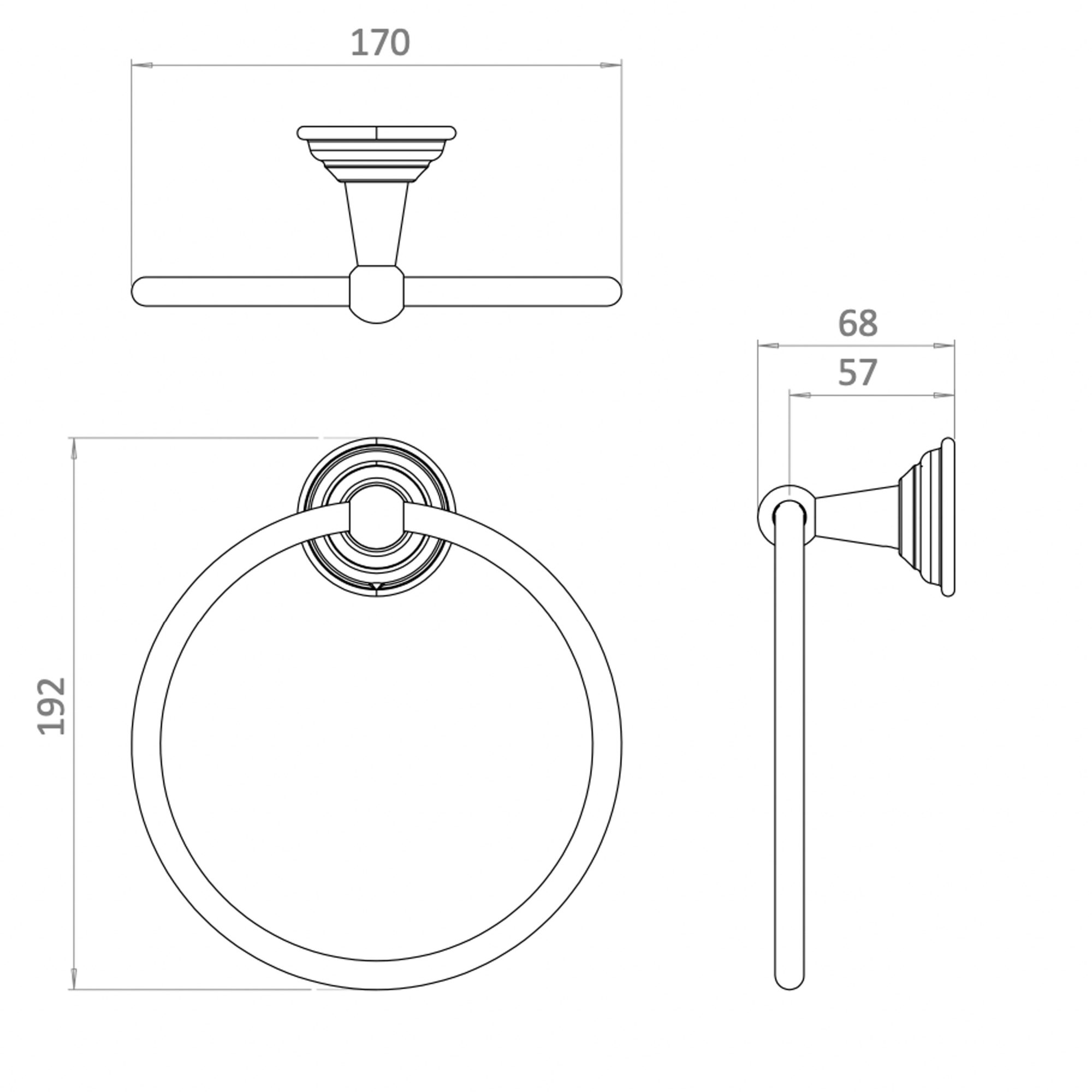 WOBO Belgravia Towel Ring TECH