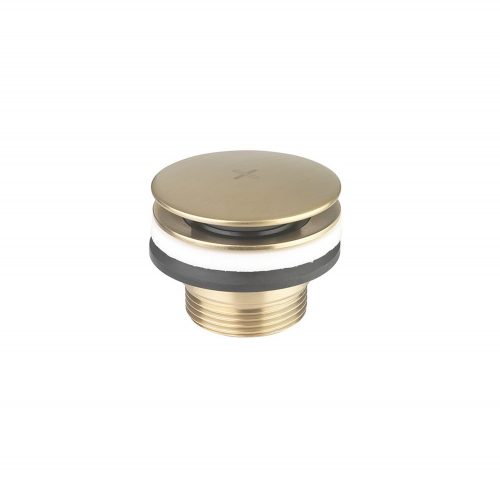 WOBO Universal Basin Click Clack Waste – BRUSHED BRASS