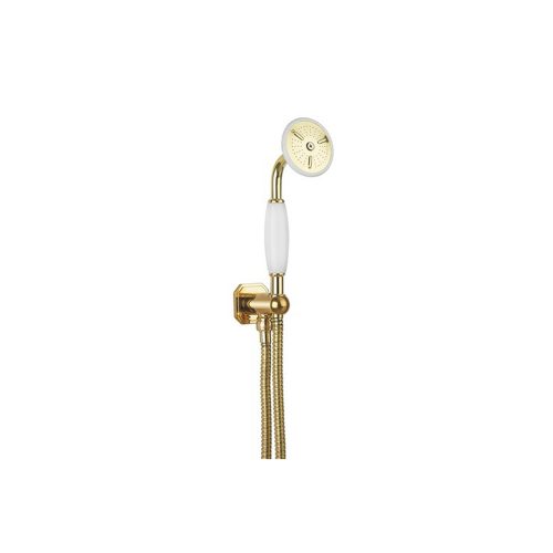 WOBO Belgravia Shower Handset, Wall Outlet & Hose