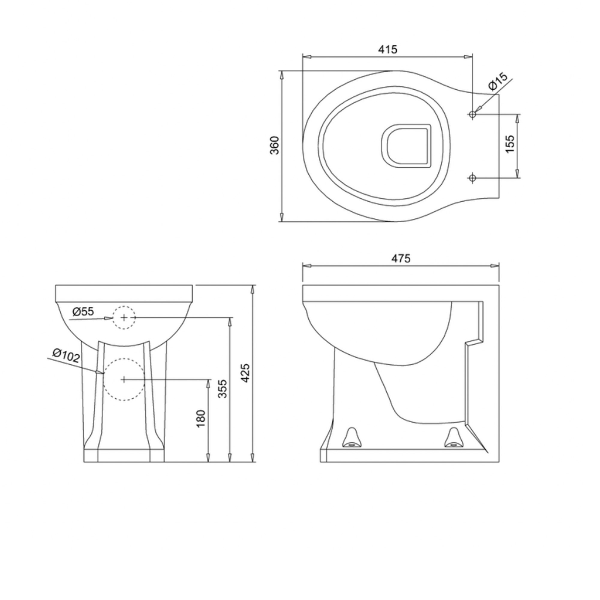 WOBO Burlington Close Coupled WC TECH