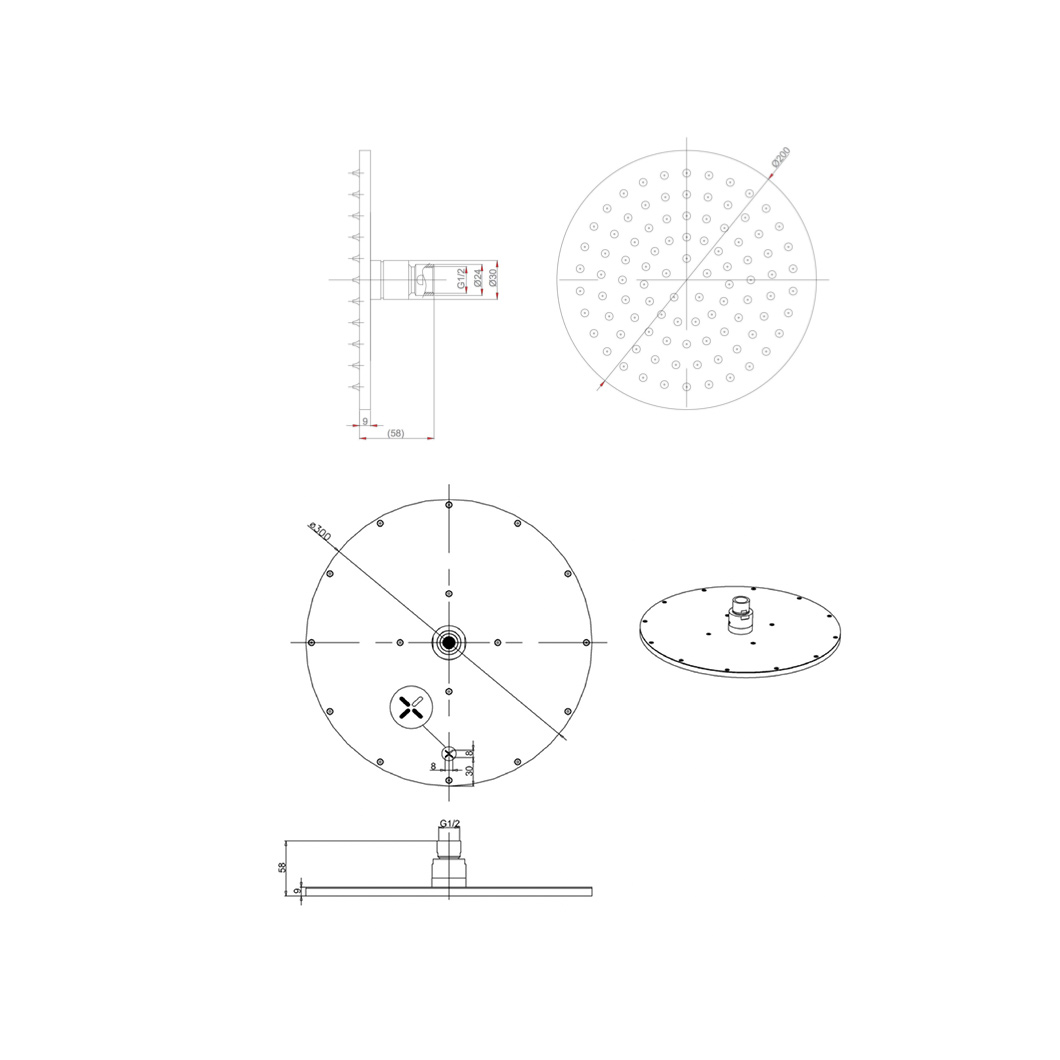 WOBO MPRO Showerhead Technical