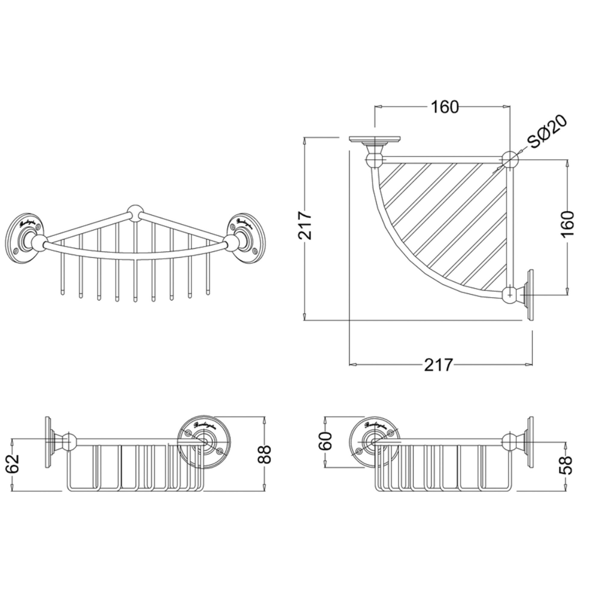 WOBO Burlington Corner Basket Technical