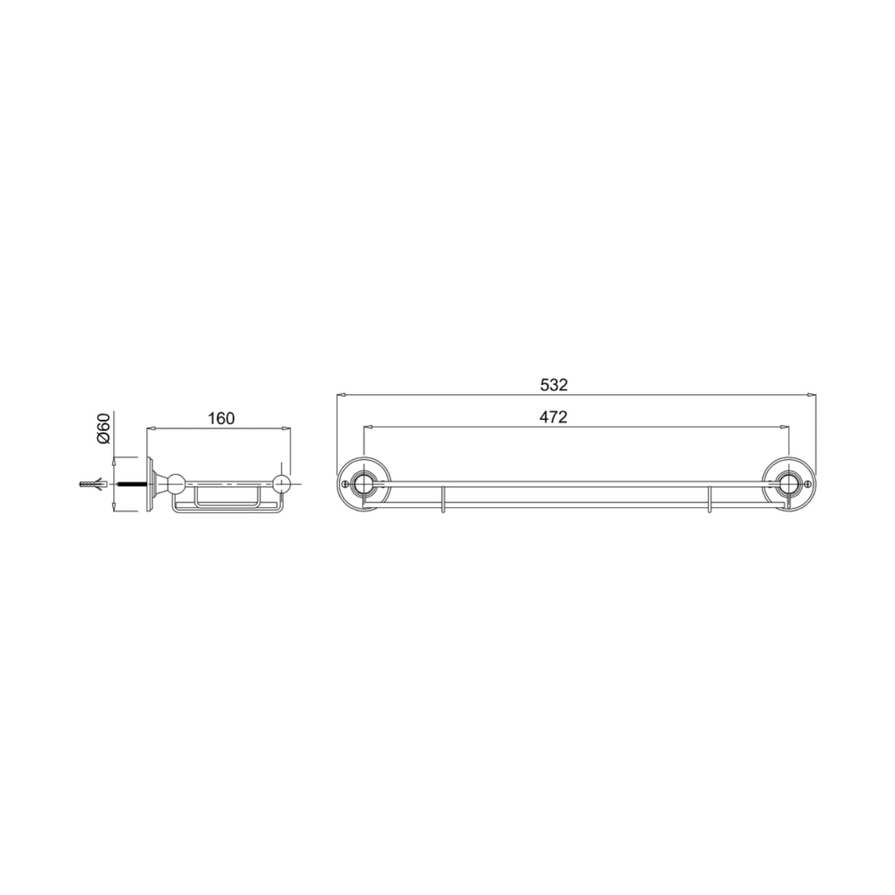 WOBO Burlington Glass Shelf Technical