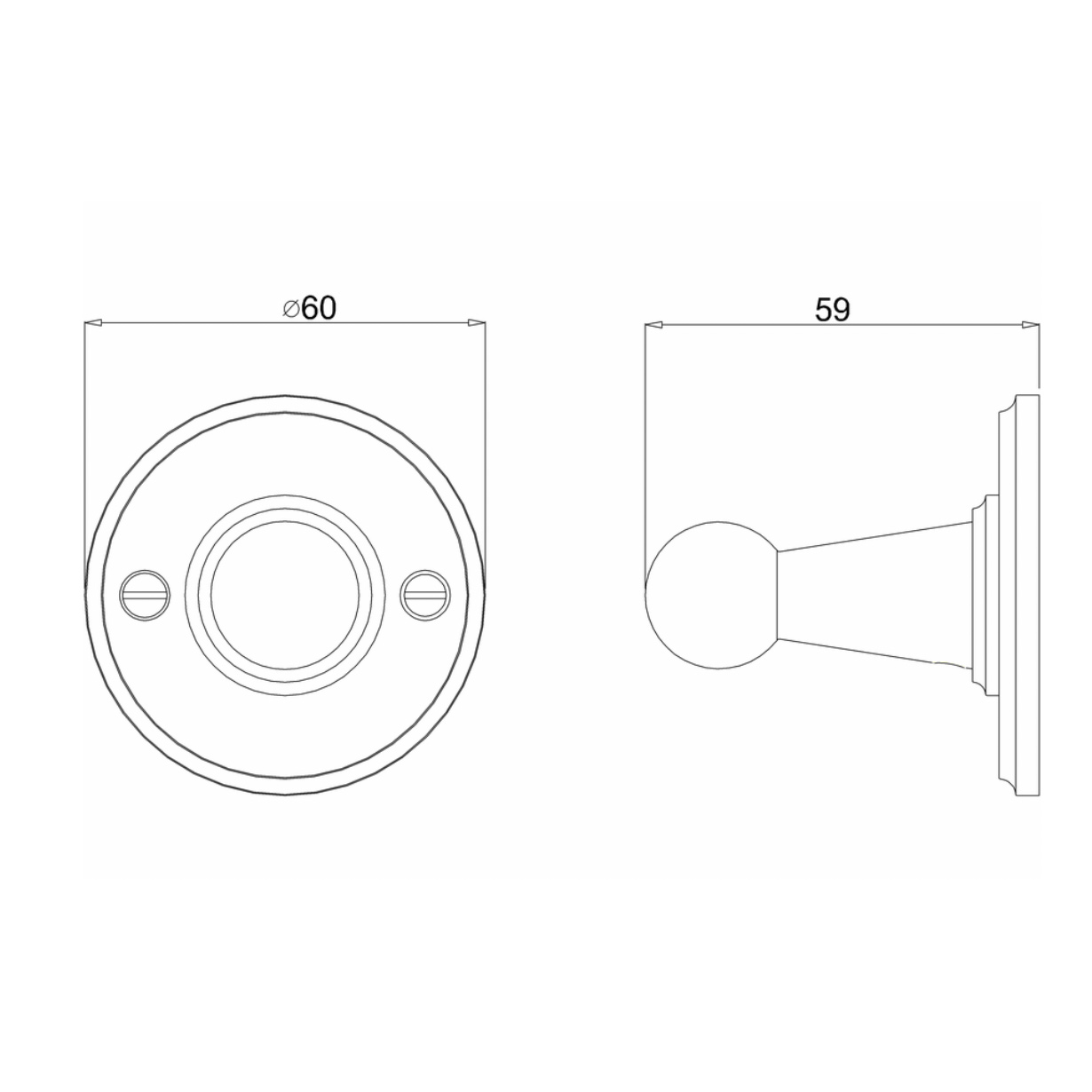 WOBO Burlington Robe Hook Technical