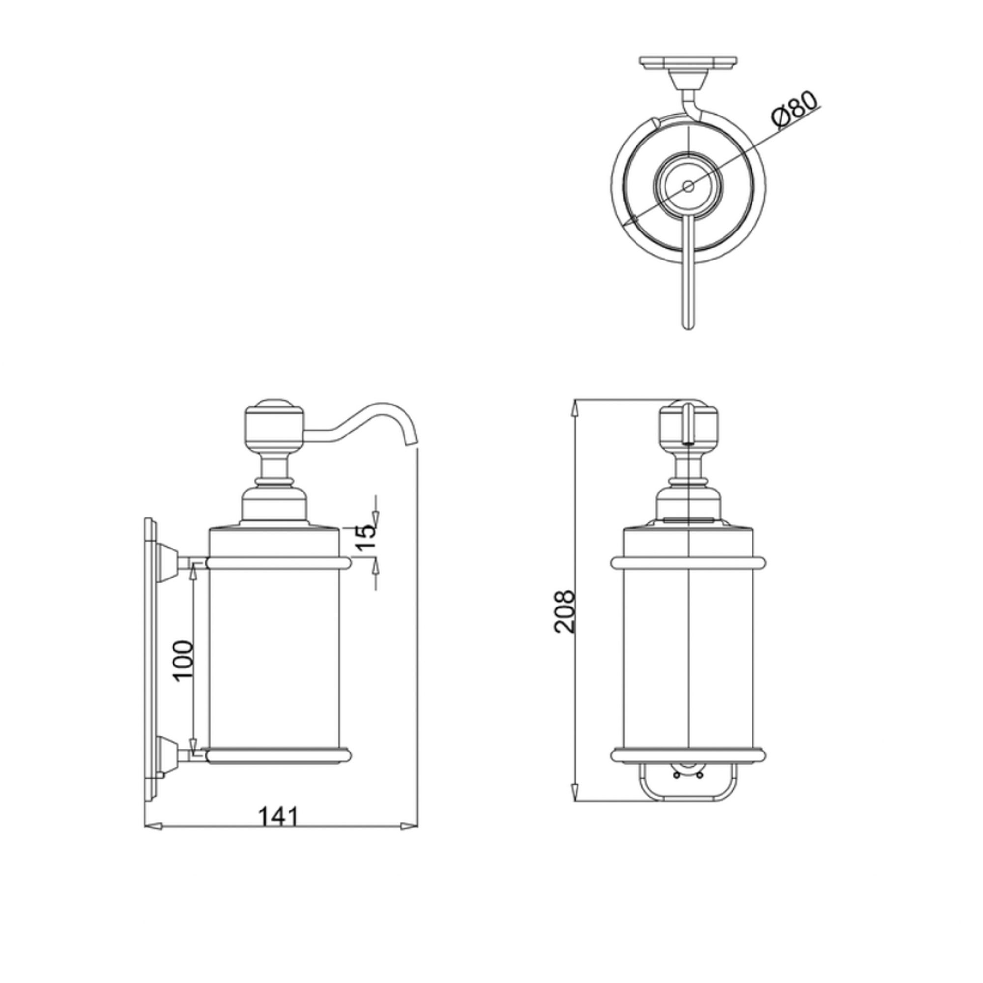 WOBO Burlington Soap Dispenser Technical