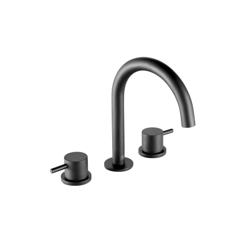 YOO 3 Hole Deck Mounted Basin Mixer, 160mm MB