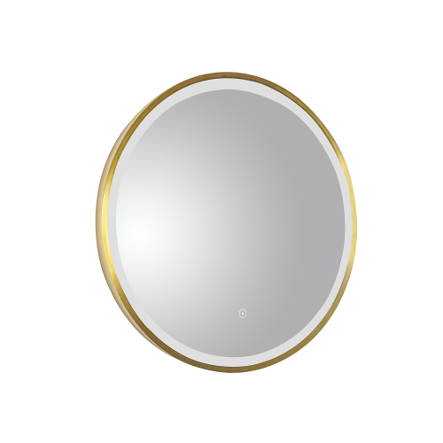 YOO Illuminated Round Mirror Brass