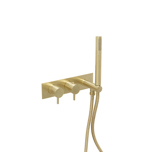 YOO Landscape 2 Outlet Thermostatic Shower Valve Brass