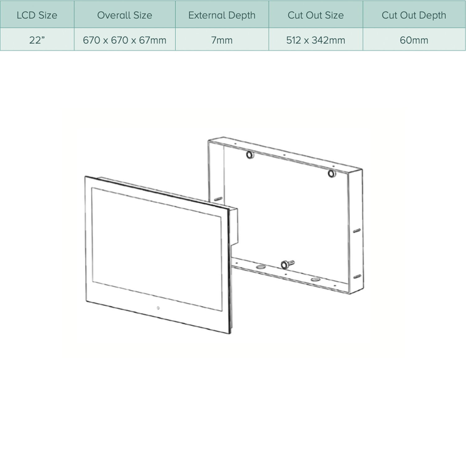 AL 22B Bathroom TV product image
