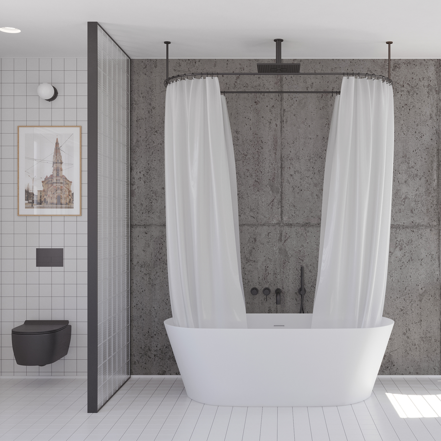 Hades bio solid surface freestanding bath