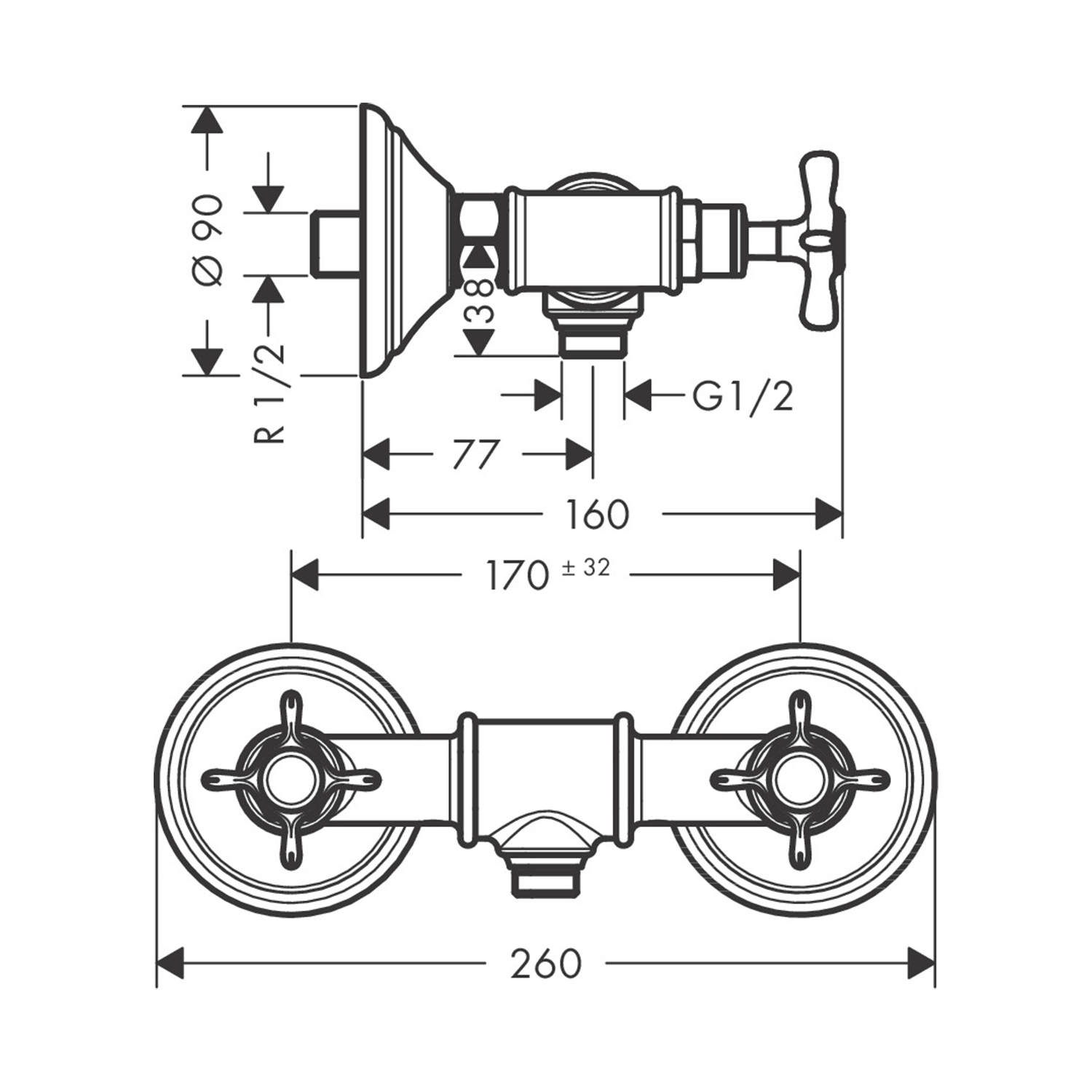 AXOR hansgrohe 16560820 technical