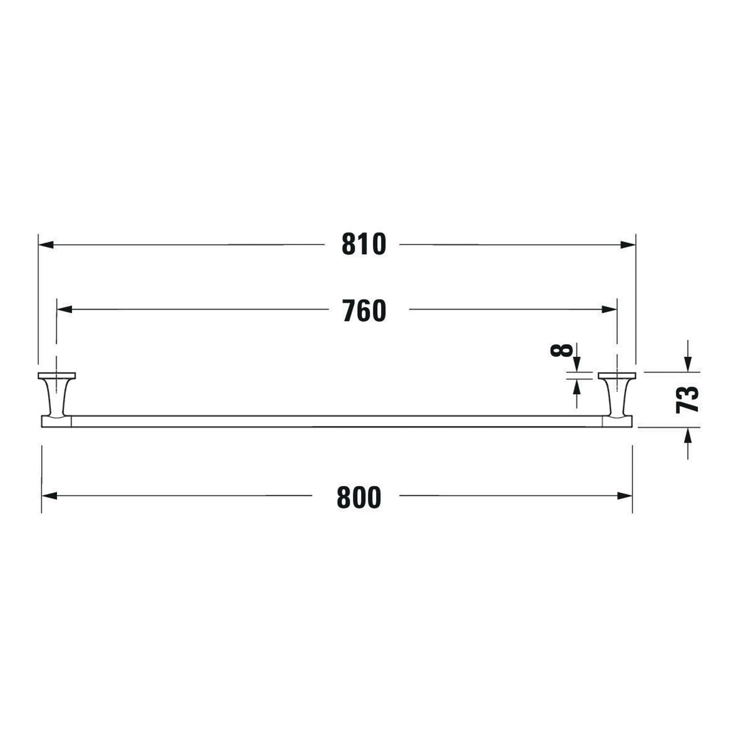 Duravit Promotional technical drawing  72 dpi  0099431000 2