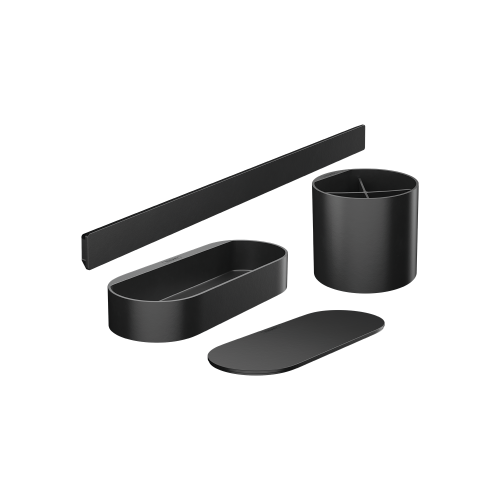 hansgrohe WallStoris Bathroom bundle matt black