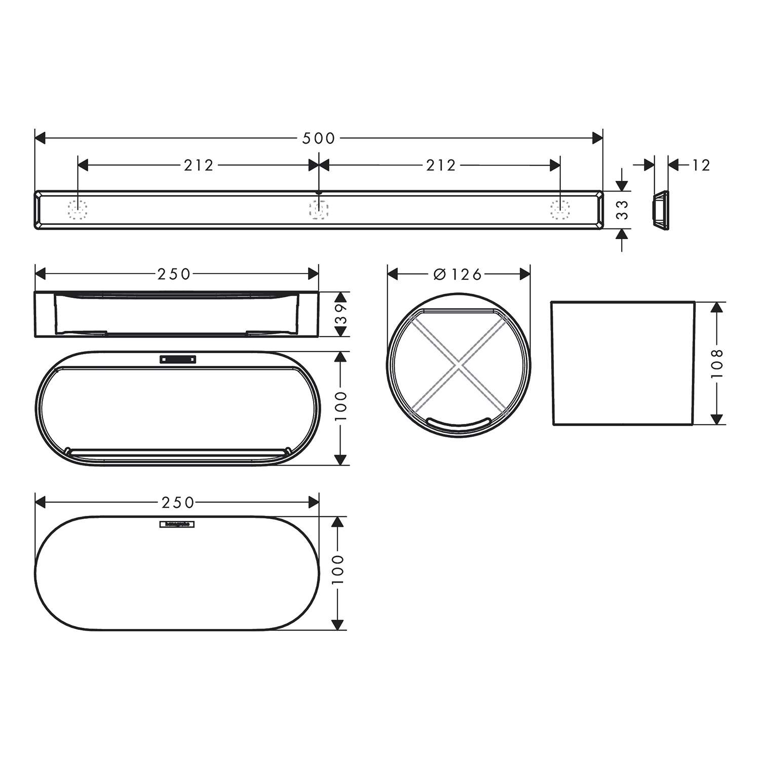 hansgrohe WallStoris Bathroom bundle technical