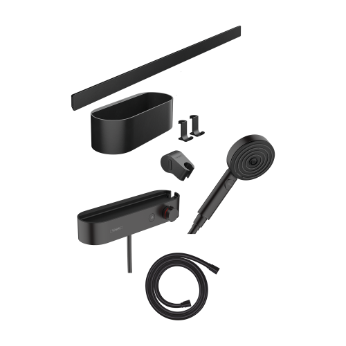 hansgrohe WallStoris Bundle hand shower 105 matt black