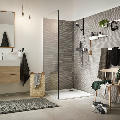 hansgrohe WallStoris Storage basket deep lifestyle