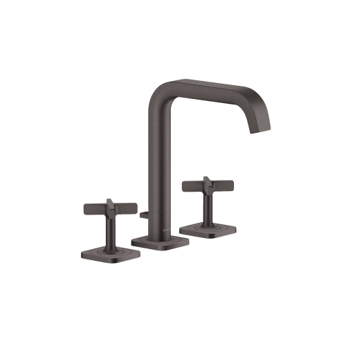 West one bathrooms AXOR citterio 3 hole basin mixer brushed black chrome