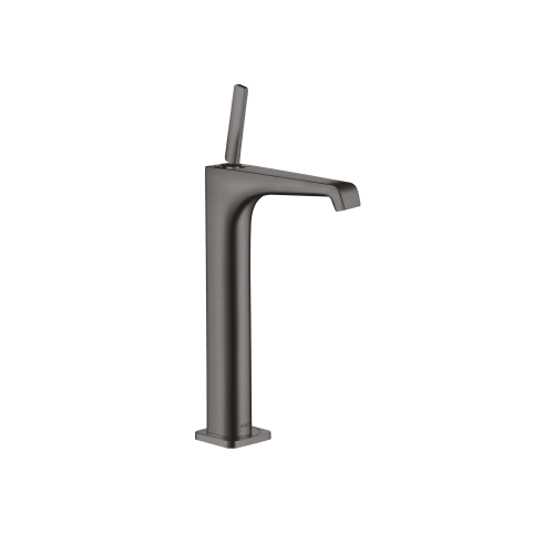 west one bathrooms  axor citterio e single lever basin mixer 250 without waste for wash bowls brushed black chrome