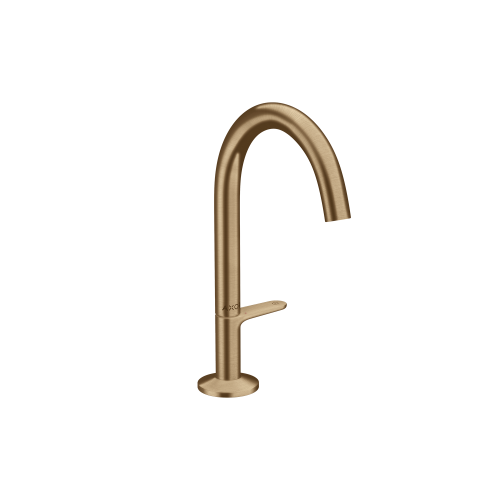 west one bathrooms online AXOR One Basin mixer Select 170 with push open waste set brushed bronze
