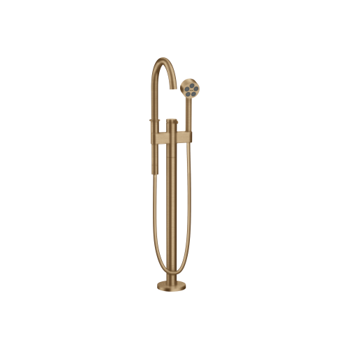 west one bathrooms online AXOR One Single lever bath mixer floor standing brushed bronze