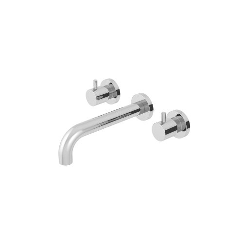 Micro 3 Hole Wall Mounted Basin Mixer