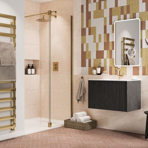 west one bathrooms online TL113DNSF stainless brushed brass effect lifestyle 1