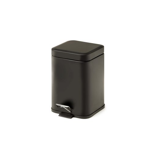 West One Bathrooms – 2209 14 square pedal bin 3L black 1