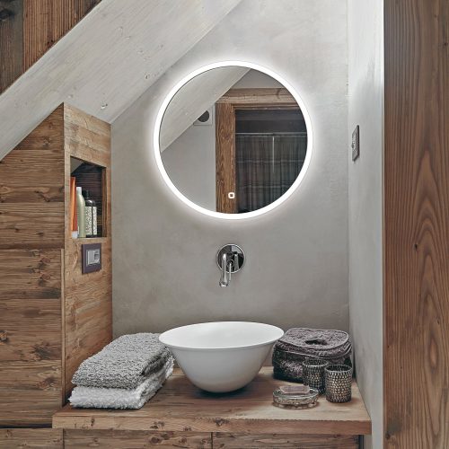 HiB Sphere LED Round Mirror