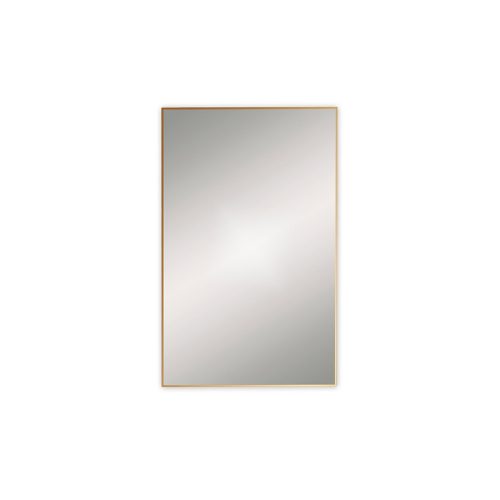 west one bathrooms online B375554 docklands rectangular mirror 50 brushed brass frame