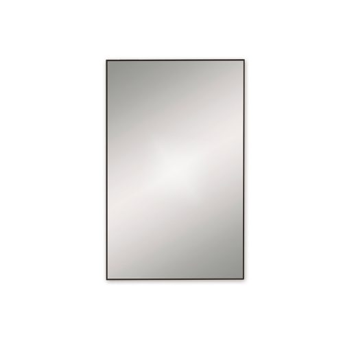 west one bathrooms online B375585 docklands rectangular mirror 50 black frame