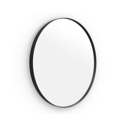 west one bathrooms online CTY 00D080 BK city round mirror 80cm black c01