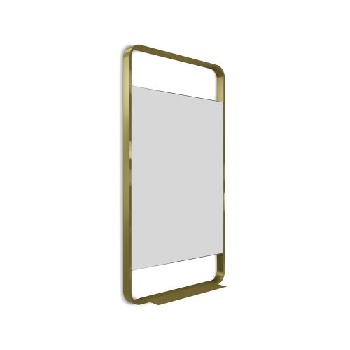 west one bathrooms online LDG 002510 BB ludgate shelf rectangular 55 brushed brass cutout