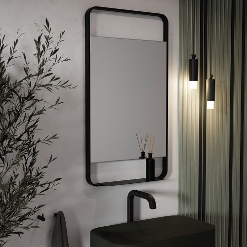 west one bathrooms online LDG 002510 BK ludgate mirror black lifestyle