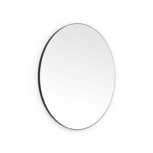 west one bathrooms online OSL 00D080 BK  C01 oslo round mirror 80 black