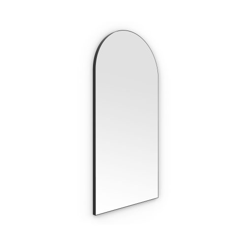 west one bathrooms online OSL 00R105 BK  C01 oslo arch mirror 50×100 black