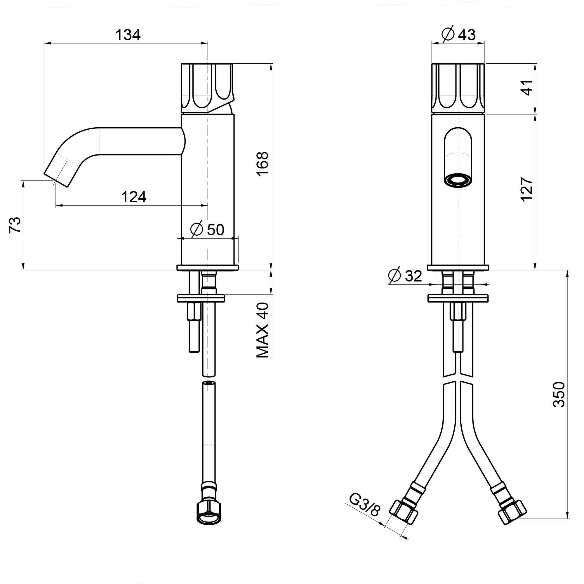 west one bathrooms online Quadro Modo DT 17 01T technical