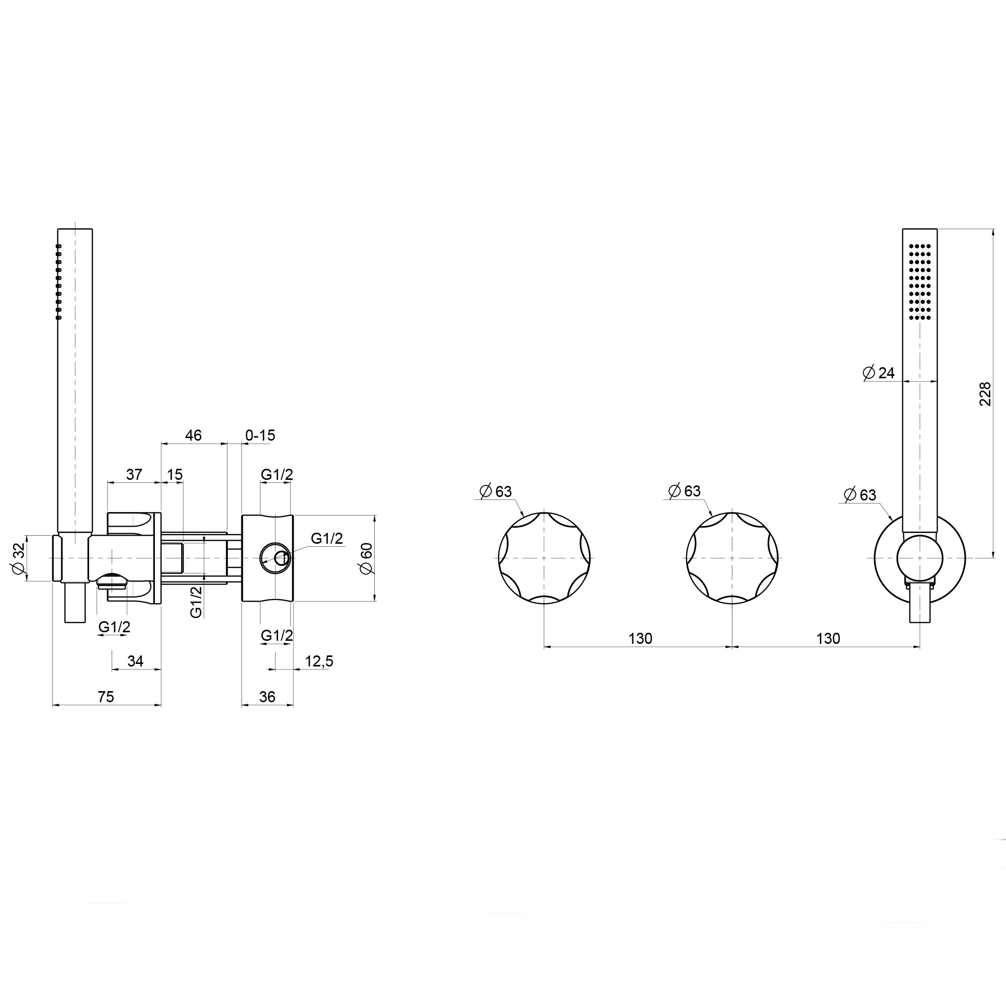 west one bathrooms online Quadro Modo DT 17 68 technical