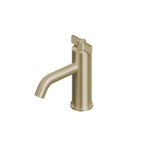 Valvola01 Deck Mounted Mono Basin Mixer Light Gold