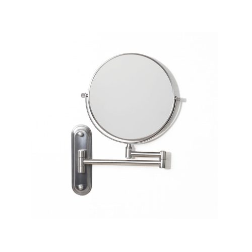 west one bathrooms online TYL 007520 BN taylor reversible 5x magnifying wall mirror brushed nickel