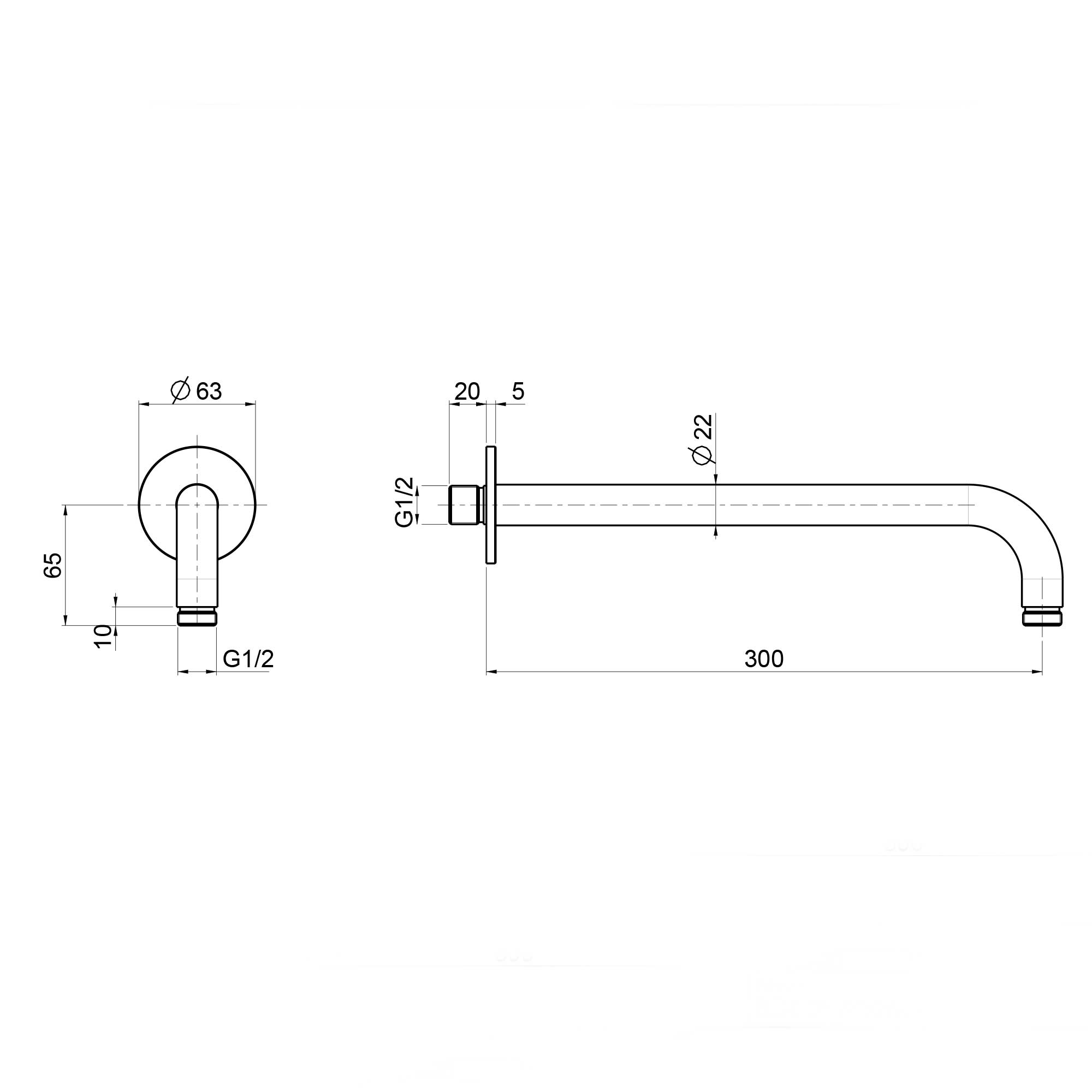 west one bathrooms online Quadro AccessoriDoccia DT BD001 300 technical