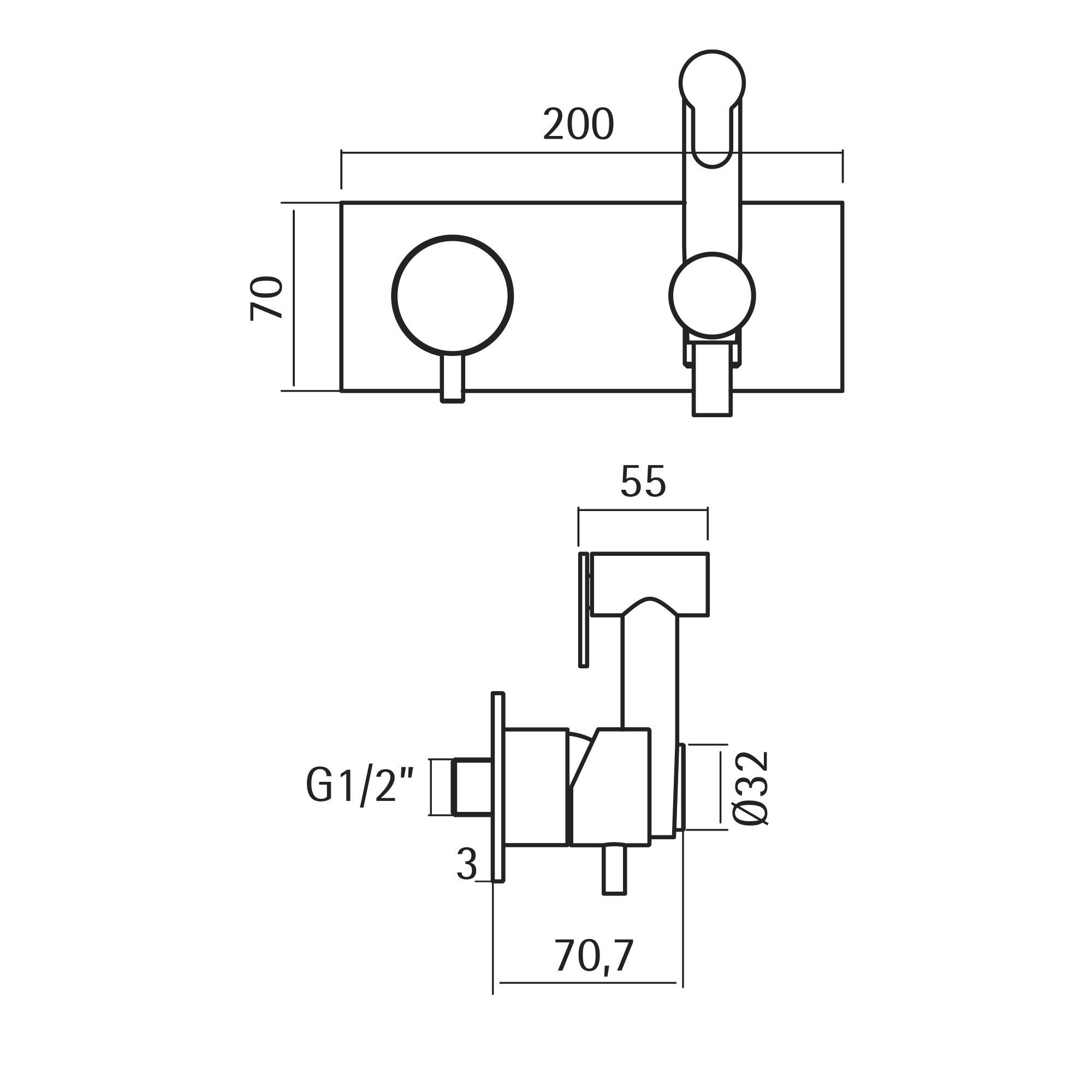 west one bathrooms online Quadro AccessoriDoccia DT ID024 technical