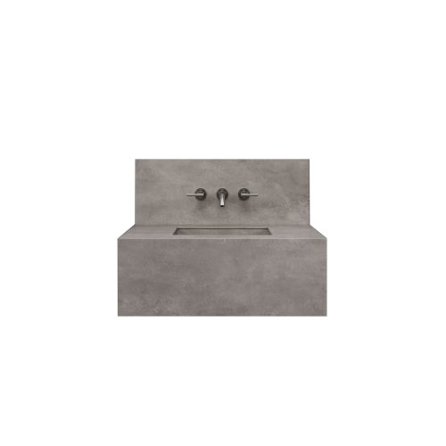 Cosmo Gray Splashback 800mm 3 tap holes