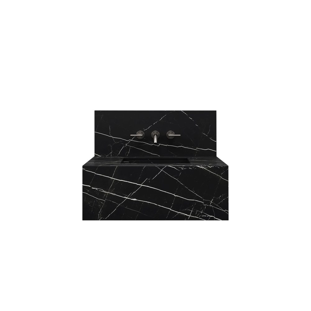 Marquina Splashback 800mm 3 tap holes