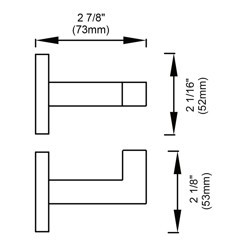 SEA Robe Hook 2×2