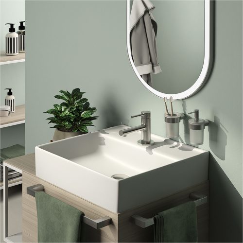 west one bathrooms online PI 38 L01 pirenei lifestyle brushed nickel 1 2